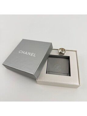 Chanel CC Logo Ring 925 Vintage